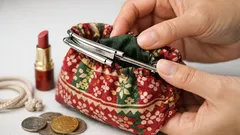 เปลี่ยนถุงผ้ารูดให้เป็นกระเป๋าปากสปริง เปิดปิดมือเดียว แบบไม่ต้องเย็บ