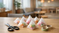 ห่อขนมแจกที่ทำงานให้ดูคลีนด้วยกระดาษลอกลาย ทำง่ายแต่ดูตั้งใจ