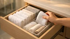 วิธีพับผ้าขนหนูให้หยิบง่ายแบบไม่ดึงผืนอื่นติด เหมาะกับลิ้นชักคอนโด