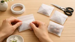 ซองห่อขนมวาเลนไทน์ทำเองจากกระดาษลอกลาย A4 แผ่นเดียว ประหยัดและดูมินิมอล