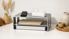 โต๊ะรกแก้ได้ใน 2 ขั้นตอน ทำชั้นวางยกพื้นด้วยบุกเอนด์และแม่เหล็ก