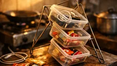 DIY กล่องจัดเก็บแบบเอียง ทำจากไม้แขวนเสื้อ หยิบง่าย เห็นของชัด