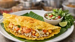 สูตรขนมเบื้องญวนไข่โบราณ ทำเองให้กรอบนอกฉ่ำในแบบตลาดนัด