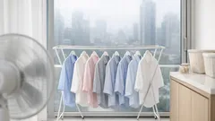 ตากผ้าในบ้านให้แห้งไวหน้าฝน ด้วย 4 เทคนิคแขวนผ้าลดกลิ่นอับ