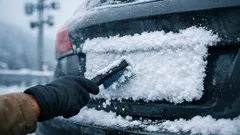 ป้ายทะเบียนโดนหิมะบังตอนขับรถเช่าญี่ปุ่น ผิดกฎหมายไหม สรุปโทษและวิธีแก้ทันที