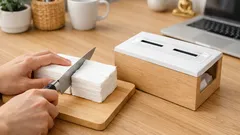 ทริคผ่าทิชชู่ในกล่องครึ่งเดียว ใช้น้อยลงแต่พอใช้จริง กล่องอยู่ได้นานขึ้น