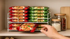 ทำชั้นเก็บของแบบ FIFO ในตู้กับข้าว เติมด้านบน หยิบด้านล่าง ของไม่ค้างวันหมดอายุ