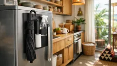 ที่ใส่ร่มแม่เหล็กไดโซะ ไอเดียจัดบ้านให้โล่ง เก็บของยาวได้แบบไม่ต้องเจาะผนัง